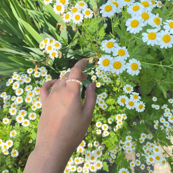 Set of 2 Bead Rings ft Earthy Tones - Picture 3 of 6